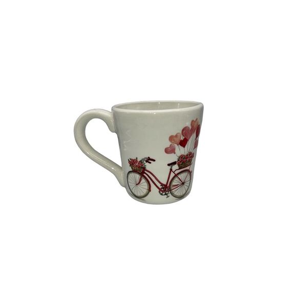 Maxcera Valentines Bicycles and Balloons Mug - Picture 2 of 2